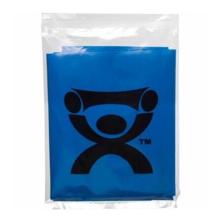 Fabrication Enterprises CanDo Latex Free Pre-Cut Exercise Band, Blue, 48"L Strips, 1/PK 1353134